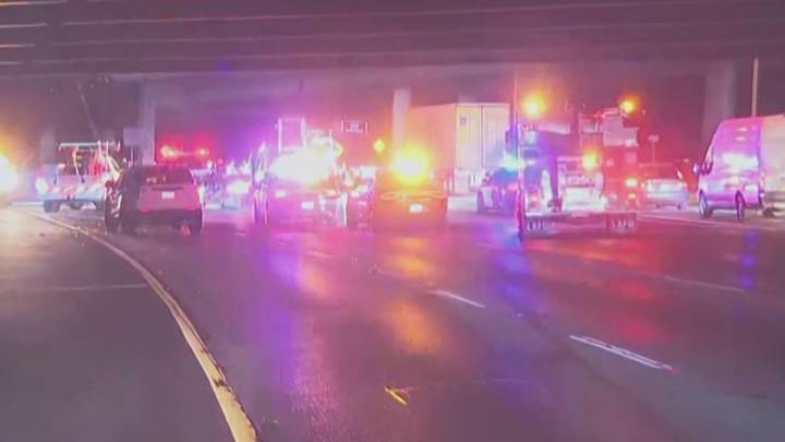 1 killed in collision on 134-5 Freeway exchange