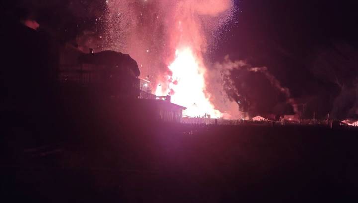 Dartmouth fire crews report heavy flames, explosions at residence