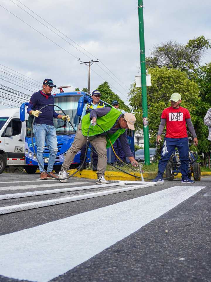 Con señalización peatonal se fomenta la cultura vial en Yopal