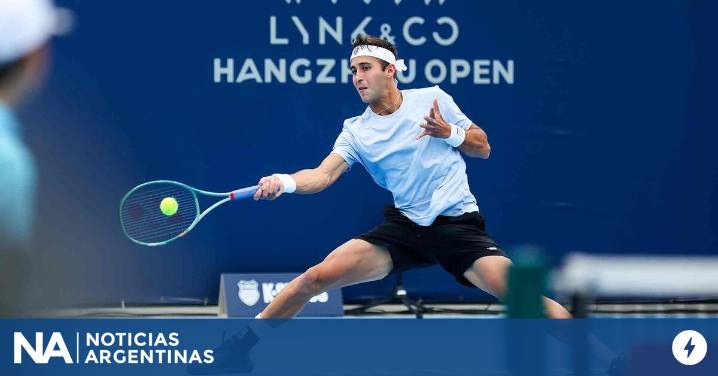 Etcheverry sigue de racha y se metió en los cuartos de final del ATP 250 de Hangzhou