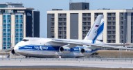 Russian cargo plane at Toronto Pearson briefly moves for 'maintenance' work