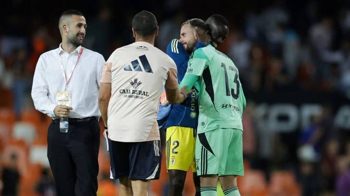VÍDEO | Las lágrimas de Aarón Escandell, héroe del Real Oviedo en Mestalla