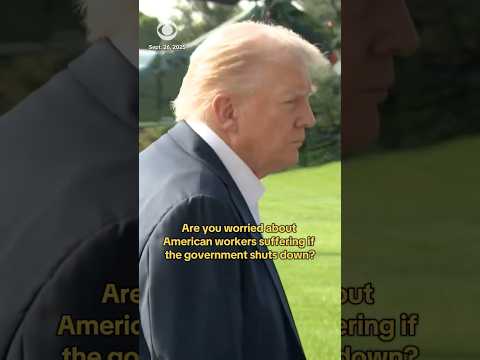 Hakeem Jeffries calls out Trump for attending Ryder Cup as government shutdown looms #shorts