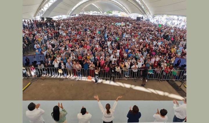 Presidenta Claudia Sheinbaum Rinde Cuentas  Ante 15 Mil Personas en Aguascalientes