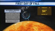 Temperatures not falling on first day of fall