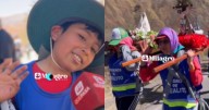 Emocionante gesto de fe: salteñito recorre kilómetros para pedir por su familia y estudios
