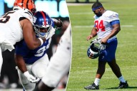 Elijah Chatman hopes two-way play enough to crack Giants 53