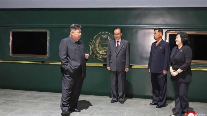 Kim Jong-un llega a Pekín para asistir al desfile militar junto a Putin y Xi