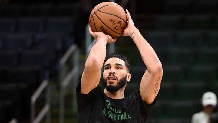 Celtics star Jayson Tatum admits he’s ‘rusty as a motherf****r’ in surprise video back on couurt