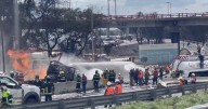 Mueren tres personas tras explosión de pipa en Puente de la Concordia en Iztapalapa