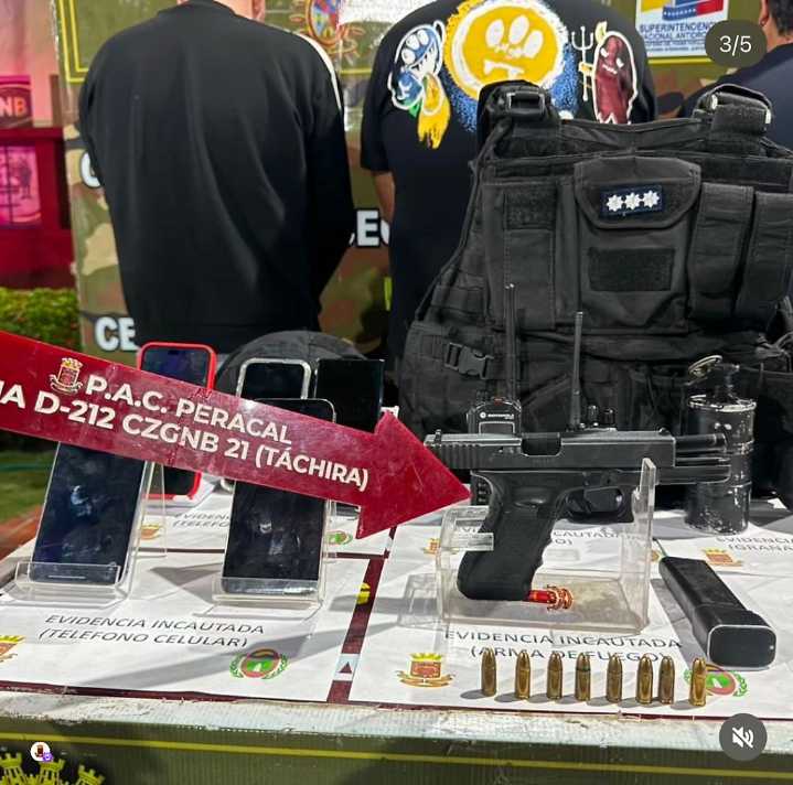 Detuvieron a cuatro hombres con material de guerra y 20 mil dólares falsos en Táchira