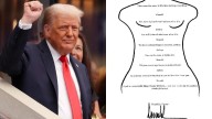 Demócratas publican supuesta carta de cumpleaños de Trump a Jeffrey Epstein