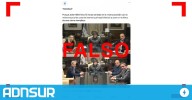 21:06 Es falso que la figura de Milei en estas fotos de reuniones de gobierno sea la misma