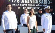 Con respeto y admiración gobierno de BJ rinde homenaje a Niños Héroes de Chapultepec