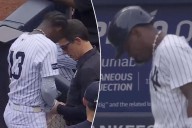 Yankees' Jazz Chisholm Jr. exits after getting drilled by pitch
