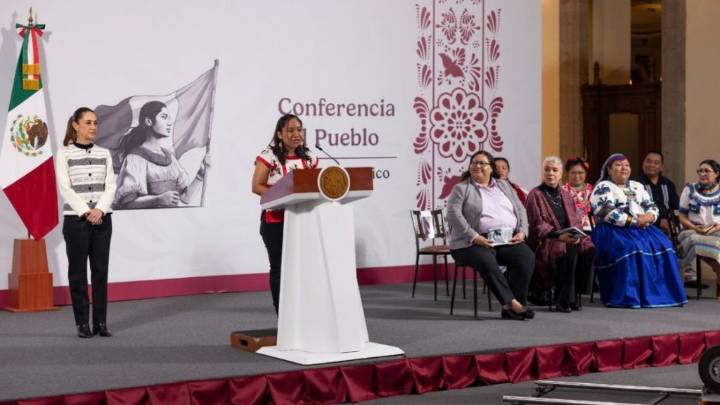 Palacio Nacional se llena de color y política en homenaje a las mujeres indígenas