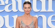 Margot Robbie Shows Off Beaded Thong While Wearing a Completely See-Through Dress on the Red Carpet: Photos