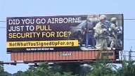 Billboards at Fort Bragg and Camp Lejeune aimed at troops amid immigration surge