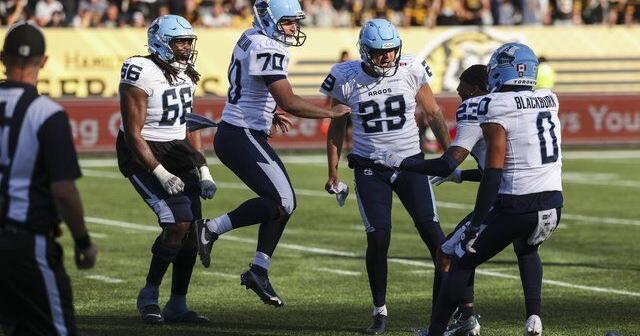 Hajrullahu's game-winning boot caps wild Argos Labour Day win over Ticats