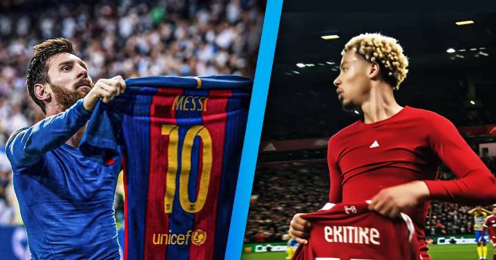 Hugo Ekitike del Liverpool anota y es expulsado tras celebrar como Messi