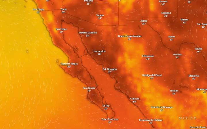 Clima en La Paz y Los Cabos para lunes 22 de septiembre de 2025