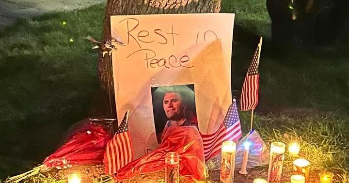 Candlelight vigil held for Charlie Kirk in Locomotive Park in Kingman