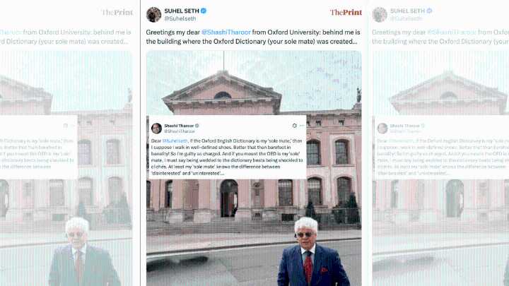 ‘Sole mate’ debate: Shashi Tharoor vs Suhel Seth, a punny face