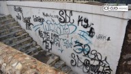 Pared y arco del puente Calicanto vuelven a ser grafiteados; Servicios Públicos atenderá situación