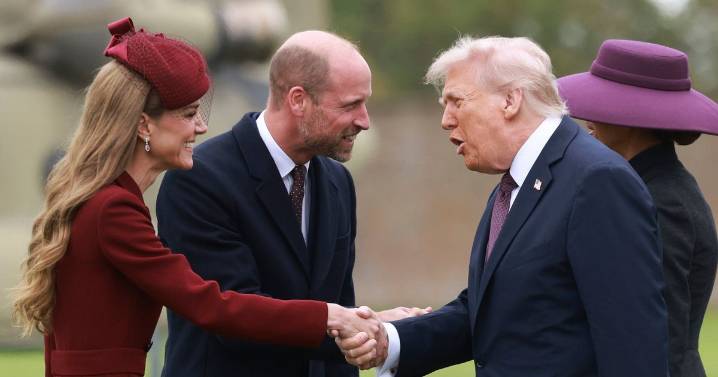 Trump breaks royal protocol with 'pat' just seconds after greeting Royal Family