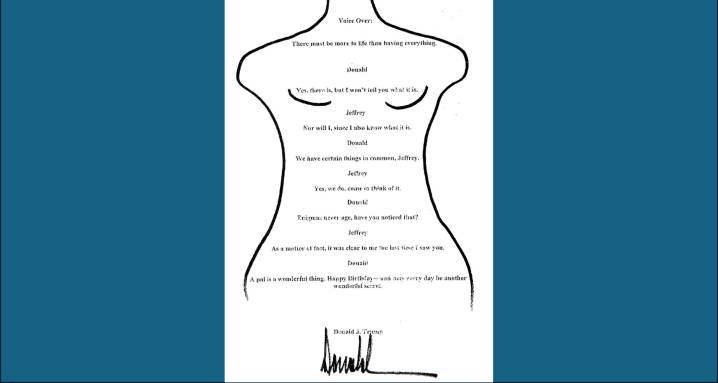 Even if Trump's birthday letter to Jeffrey Epstein is 'fake,' how is it defamatory?