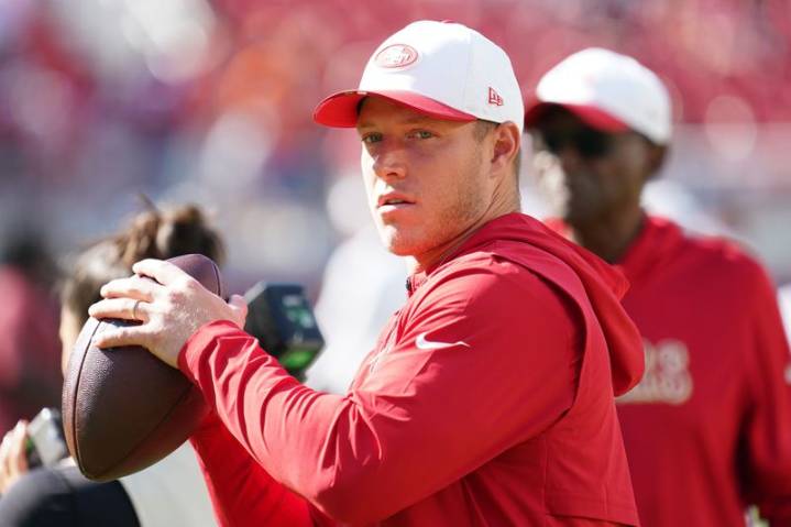 49ers RB Christian McCaffrey listed on injury report with calf issues
