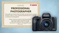 Canon Now Including 'Professional Photographer' Certificate With All Cameras Costing At Least $599