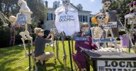St. Charles Avenue Halloween skeleton display includes just one New Orleans Saint this year. Guess who?
