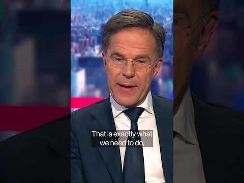 Rutte says NATO can’t afford to down drones with pricey missiles #shorts #rutte #russia #drones