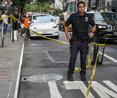 Minute of mayhem: Teen girl shot, man stabbed near Mexican Day Parade route in Midtown