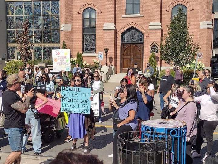 How horrific child sex crime drew hundreds to protest