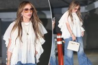 Jennifer Lopez wears boho chic look with a $45K baby Birkin