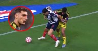 Así fue el terrible codazo que recibió Sebastián Cáceres en el Monterrey vs América; terminó sangrando (VIDEO)