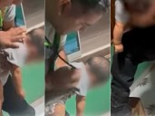 ¡Heroico! Policía realiza maniobra de Heimlich a bebé menor de un año y logra salvarle la vida