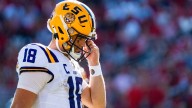 LSU star refuses to say if he's hurt. Brian Kelly insists he's not