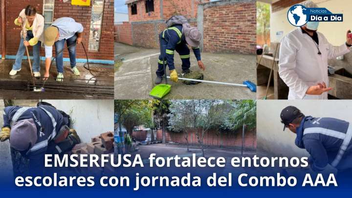 EMSERFUSA fortalece entornos escolares con jornada del Combo triple A en Fusagasugá