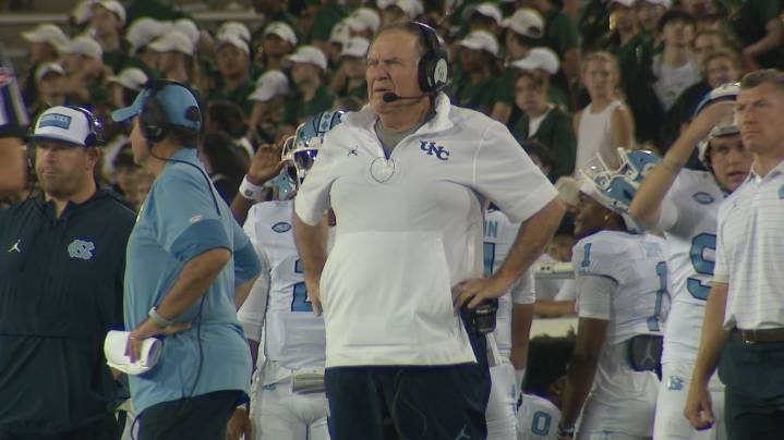 Bill Belichick earns first win as college head coach as North Carolina defeats Charlotte 20
