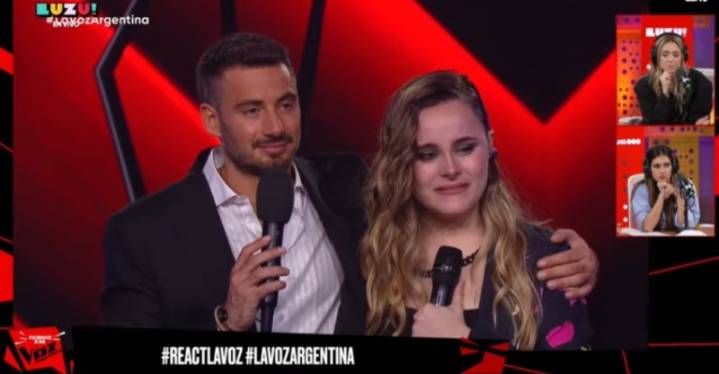 El llanto desconsolado de Valentina Otero en La Voz Argentina tras cantar un tema de