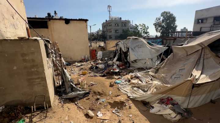 Israeli air strike kills at least 4 children at Gaza City school