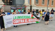 Concentración en la UMU en apoyo al pueblo palestino