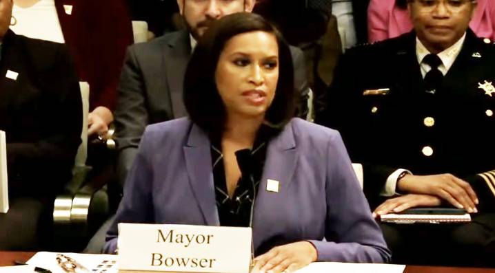 Bowser declara ante el Congreso sobre criminalidad y autonomía del Distrito