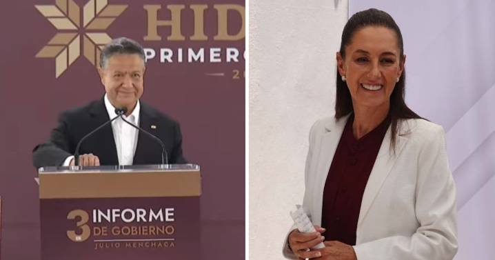 Julio Menchaca agradece a Claudia Sheinbaum el respaldo a Hidalgo, en su Tercer Informe de Gobierno