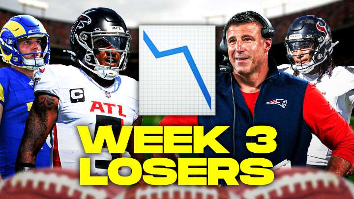 NFL Week 3 losers: Texans drop to 0-3, Patriots fumble a game away and more