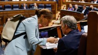 Mónica García entrega a Feijóo y Abascal el informe de un médico sobre "el horror" en Gaza