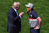 Trump swings by the Ryder Cup, soaking up fans’ love after vowing revenge on more of his enemies